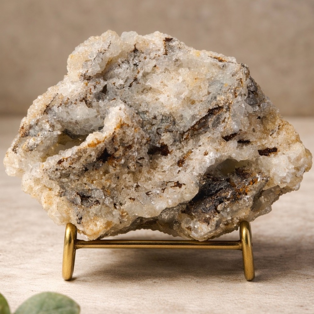 Druzy Chalcedony Quartz Matrix Specimen 38g Natural Crystal Rock 72432